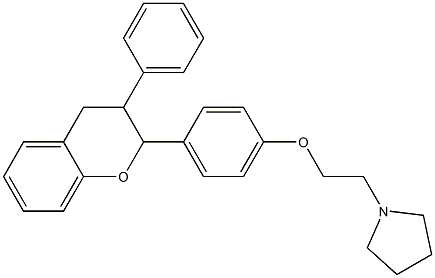 2-[4-[2-(Pyrrolidin-1-yl)ethyloxy]phenyl]-3-phenyl-3,4-dihydro-2H-1-benzopyran