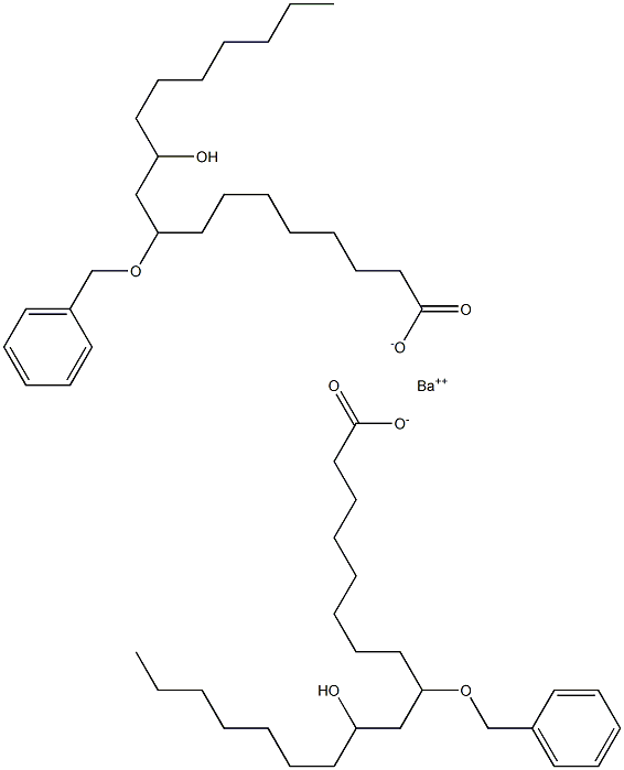 Bis(9-benzyloxy-11-hydroxystearic acid)barium salt