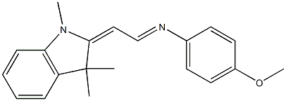 2,3-Dihydro-1,3,3-trimethyl-2-[2-[(4-methoxyphenyl)imino]ethylidene]-1H-indole