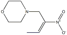 (E)-1-Morpholino-2-nitro-2-butene Struktur