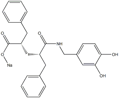 4-[[(2S,4S)-2,4-Dibenzyl-4-sodiooxycarbonylbutyryl]aminomethyl]-1,2-benzenediol