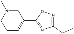 3-Ethyl-5-[(1,2,5,6-tetrahydro-1-methylpyridin)-3-yl]-1,2,4-oxadiazole Structure