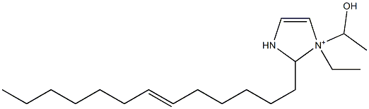 1-Ethyl-1-(1-hydroxyethyl)-2-(6-tridecenyl)-4-imidazoline-1-ium 结构式