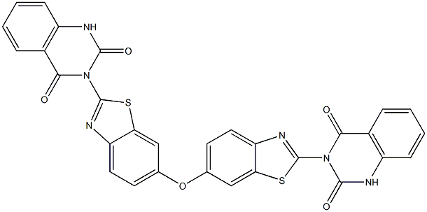 3,3'-[Oxybis(benzothiazole-6,2-diyl)]bis[quinazoline-2,4(1H,3H)-dione] Structure