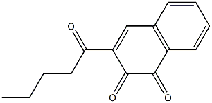 3-Pentanoylnaphthalene-1,2-dione Structure