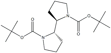 (2R,2'S)-2,2'-Bipyrrolidine-1,1'-dicarboxylic acid di(tert-butyl) ester Structure