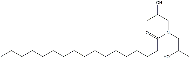 N,N-Bis(2-hydroxypropyl)heptadecanamide Structure