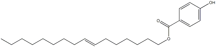 4-Hydroxybenzoic acid 7-hexadecenyl ester Structure