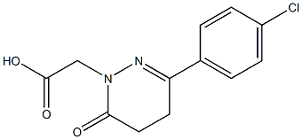 3-(4-Chlorophenyl)-5,6-dihydro-6-oxopyridazine-1(4H)-acetic acid 结构式