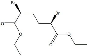 (2R,5S)-2,5-Dibromoadipic acid diethyl ester Structure
