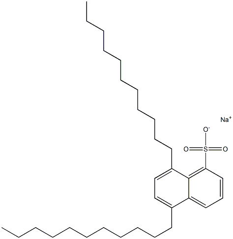 5,8-ジウンデシル-1-ナフタレンスルホン酸ナトリウム 化学構造式