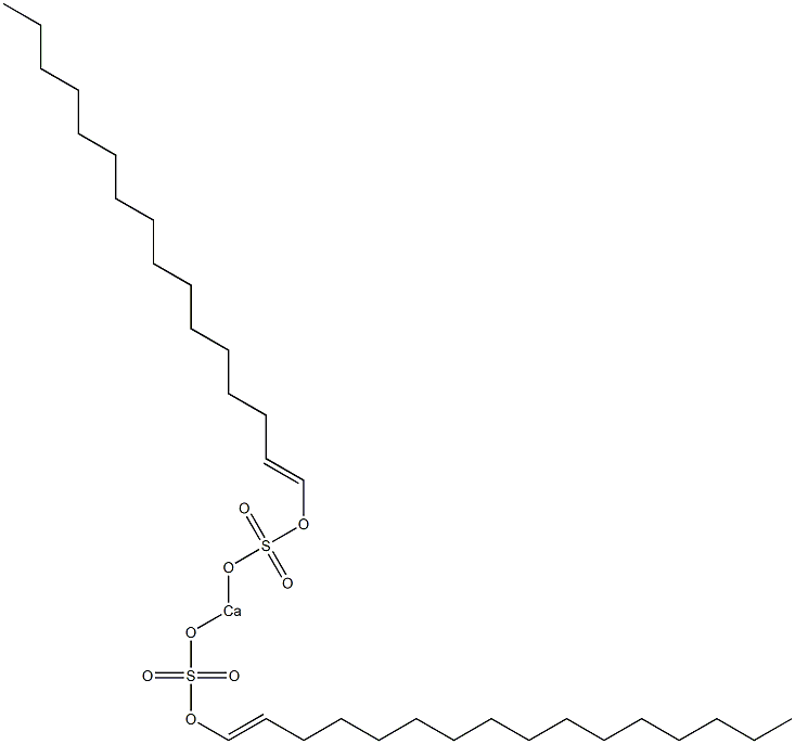 Bis[(1-hexadecenyloxy)sulfonyloxy]calcium Struktur