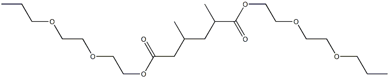 2,4-Dimethyladipic acid bis[2-(2-propoxyethoxy)ethyl] ester,,结构式