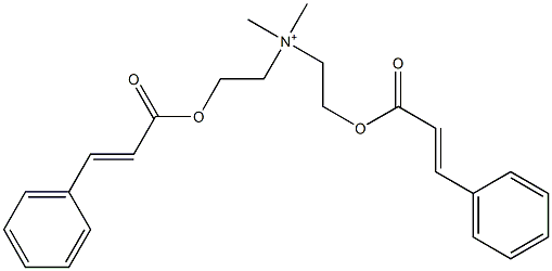 Bis[2-(cinnamoyloxy)ethyl]dimethylaminium 结构式