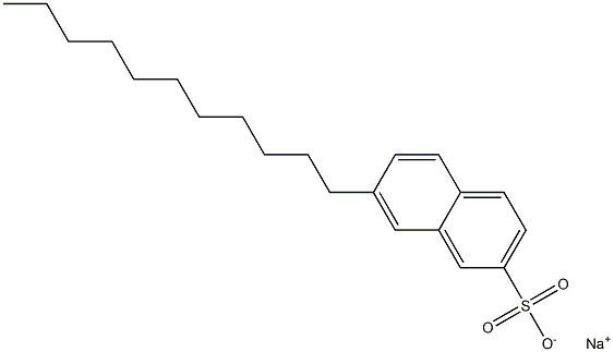 7-Undecyl-2-naphthalenesulfonic acid sodium salt Struktur