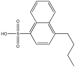 4-Butyl-1-naphthalenesulfonic acid,,结构式