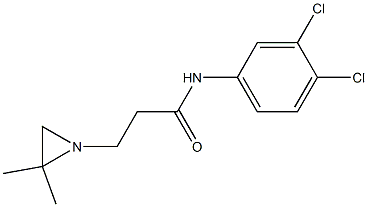N-(3,4-Dichlorophenyl)-2,2-dimethyl-1-aziridinepropionamide Struktur