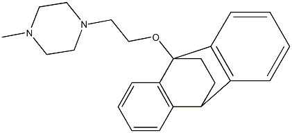 1-[2-(9,10-Ethanoanthracen-9(10H)-yloxy)ethyl]-4-methylpiperazine Structure