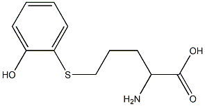 2-Amino-5-(2-hydroxyphenylthio)valeric acid Structure