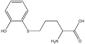 2-Amino-5-(2-hydroxyphenylthio)valeric acid,,结构式