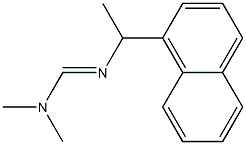 N1,N1-ジメチル-N2-[1-(1-ナフチル)エチル]ホルムアミジン 化学構造式