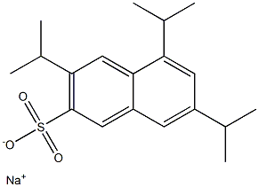 3,5,7-Triisopropyl-2-naphthalenesulfonic acid sodium salt Structure