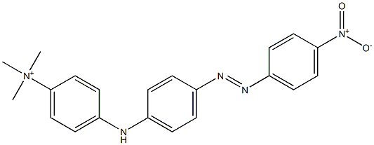 N,N,N-Trimethyl-4-[4-[(4-nitrophenyl)azo]anilino]benzenaminium Structure