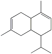 3,4,4a,5,8,8a-Hexahydro-1,6-dimethyl-4-isopropylnaphthalene Struktur