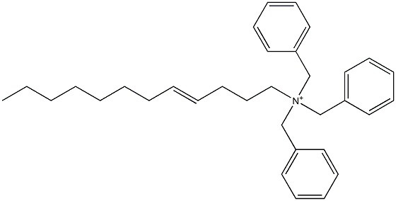 (4-Dodecenyl)tribenzylaminium Structure