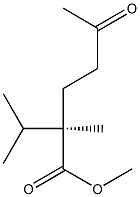 [R,(-)]-2-Isopropyl-2-methyl-5-oxohexanoic acid methyl ester Structure