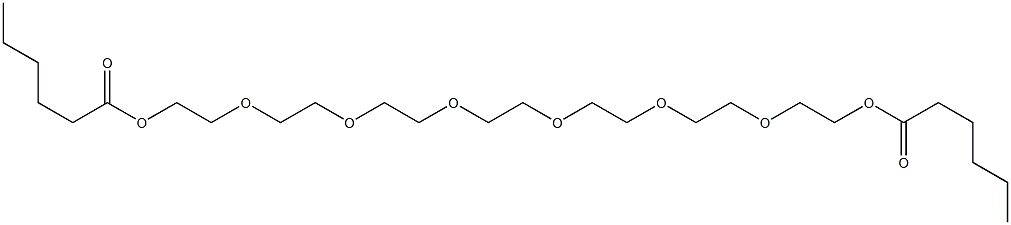 2,2'-[1,2-Ethanediylbis[oxy(2,1-ethanediyl)oxy(2,1-ethanediyl)oxy]]bis(ethanol hexanoate) Structure