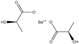 Bis[[R,(+)]-2-hydroxypropionic acid] barium salt,,结构式