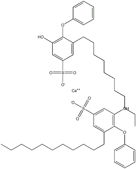 Bis(6-hydroxy-2-undecyl[oxybisbenzene]-4-sulfonic acid)calcium salt 结构式