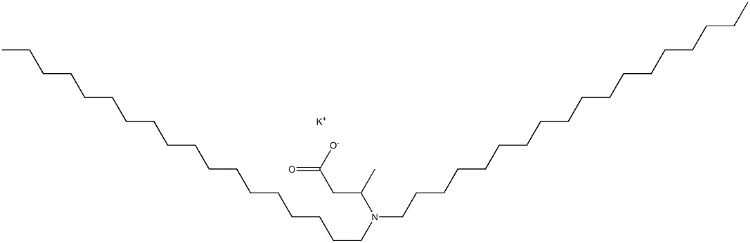 3-(Dioctadecylamino)butyric acid potassium salt 结构式