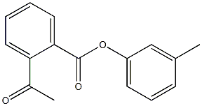 2-Acetylbenzoic acid 3-methylphenyl ester Struktur