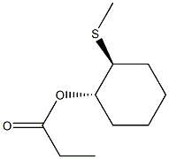 (1S,2S)-2-Methylthiocyclohexanol propionate,,结构式