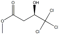 [R,(-)]-4,4,4-Trichloro-3-hydroxybutyric acid methyl ester Structure