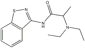 N-(1,2-Benzisothiazol-3-yl)-2-(diethylamino)propanamide Structure