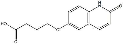 4-[(1,2-Dihydro-2-oxoquinolin-6-yl)oxy]butyric acid,,结构式