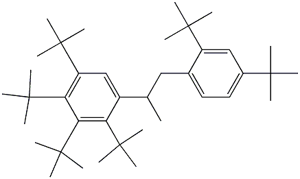 2-(2,3,4,5-Tetra-tert-butylphenyl)-1-(2,4-di-tert-butylphenyl)propane Structure