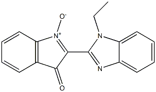 2-(1-Ethyl-1H-benzimidazol-2-yl)-3-oxo-3H-indol-1-ium-1-olate,,结构式