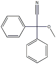 2-Methoxy-2,2-diphenylacetonitrile 结构式