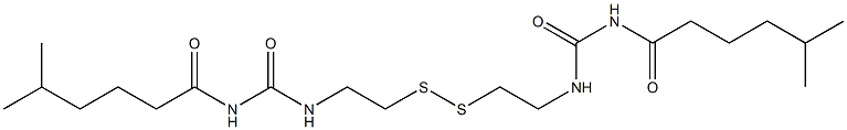 1,1'-[Dithiobis(2,1-ethanediyl)]bis(3-(5-methylhexanoyl)urea) Structure