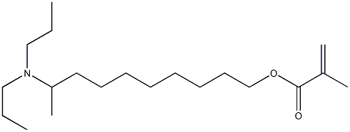 Methacrylic acid 9-(dipropylamino)decyl ester