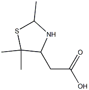 2-(2,5,5-Trimethylthiazolidin-4-yl)acetic acid,,结构式