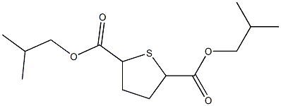 2,3,4,5-Tetrahydrothiophene-2,5-dicarboxylic acid diisobutyl ester Structure