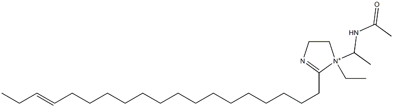 1-[1-(Acetylamino)ethyl]-1-ethyl-2-(16-nonadecenyl)-2-imidazoline-1-ium,,结构式