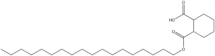 Cyclohexane-1,2-dicarboxylic acid hydrogen 1-octadecyl ester 结构式