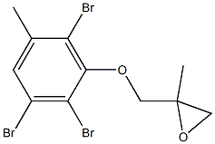 2,3,6-Tribromo-5-methylphenyl 2-methylglycidyl ether 结构式