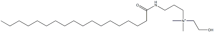 [3-(1-Oxooctadecylamino)propyl](2-hydroxyethyl)dimethylaminium Structure